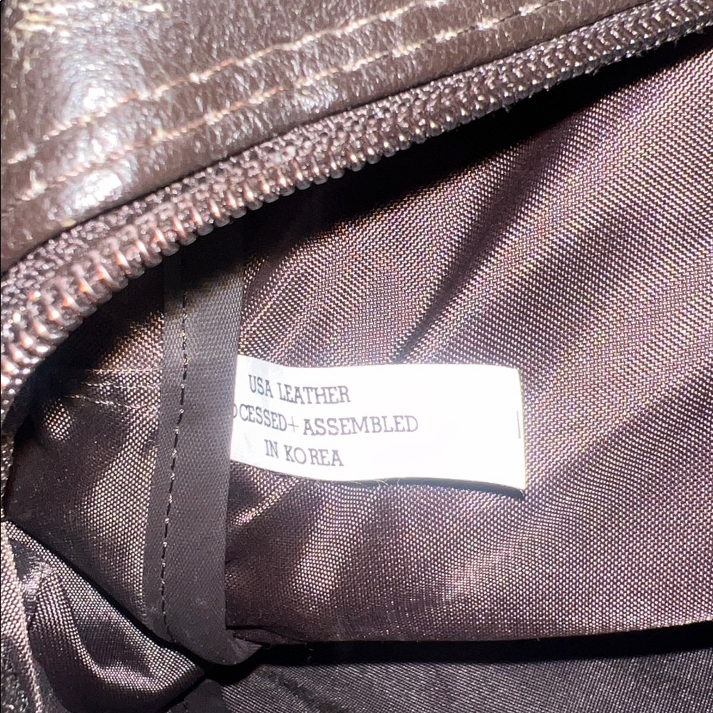 Kingport Brown Leather carryon duffle gym Bag - Picture 6 of 6
